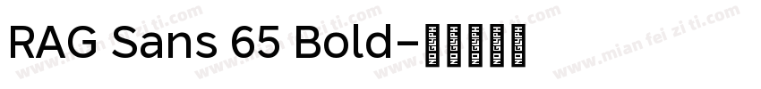 RAG Sans 65 Bold字体转换